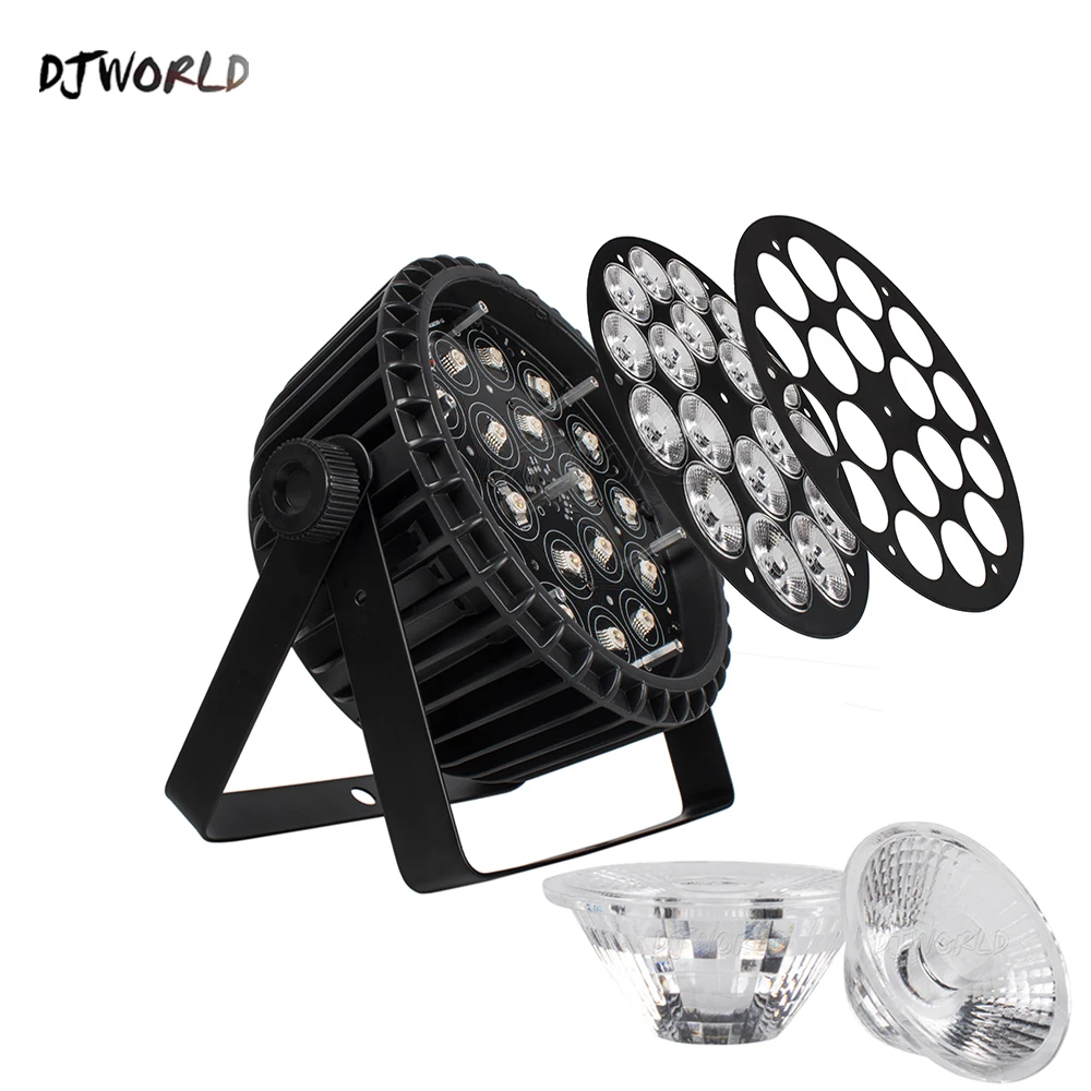 US $211.65 4 Aluminum LED Par 18x18W18x12W RGBWAUV Light DMX 512 Control Stage Effect Lighting For Dj Disco Theater Party Lights