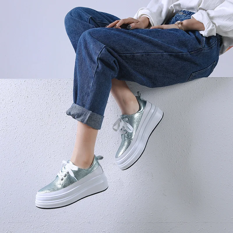 

2019 Spring New Style Ozhouzhan Women's Sheepskin Korean-style Flat Versatile Thick Bottomed Shoes Slip-on Loafers Women's