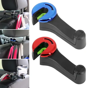 

Car Back Seat Headrest Hooks Car Seat Organizer Accessory for Coats Umbrellas Grocery Bags Handbag NJ88