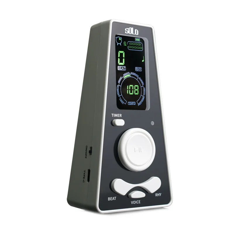 Solo Digital Metronome With Voice Universal Guitars Rhythm Device Drum