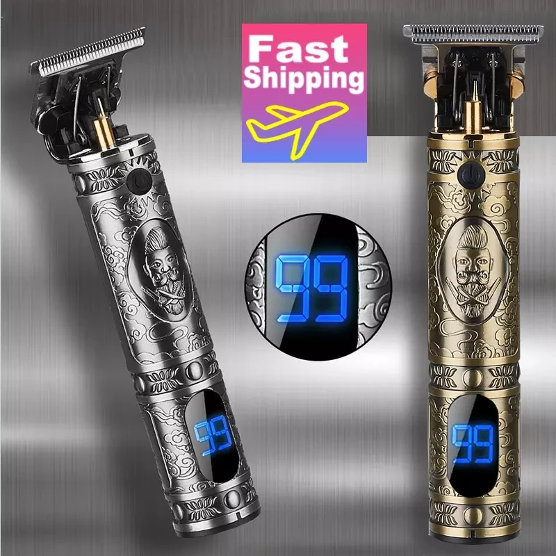 

USB Rechargeable Baldheaded Hair Clipper Electric hair trimmer Cordless Shaver Trimmer 0mm Men Barber Hair Cutting Machine