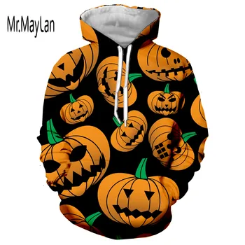

Funny Halloween Men Brand Sweatshirts Hoodies 3D Printing hip hop Male Casual horror Tracksuits Hoodie Clothes harajuku Tops 5XL