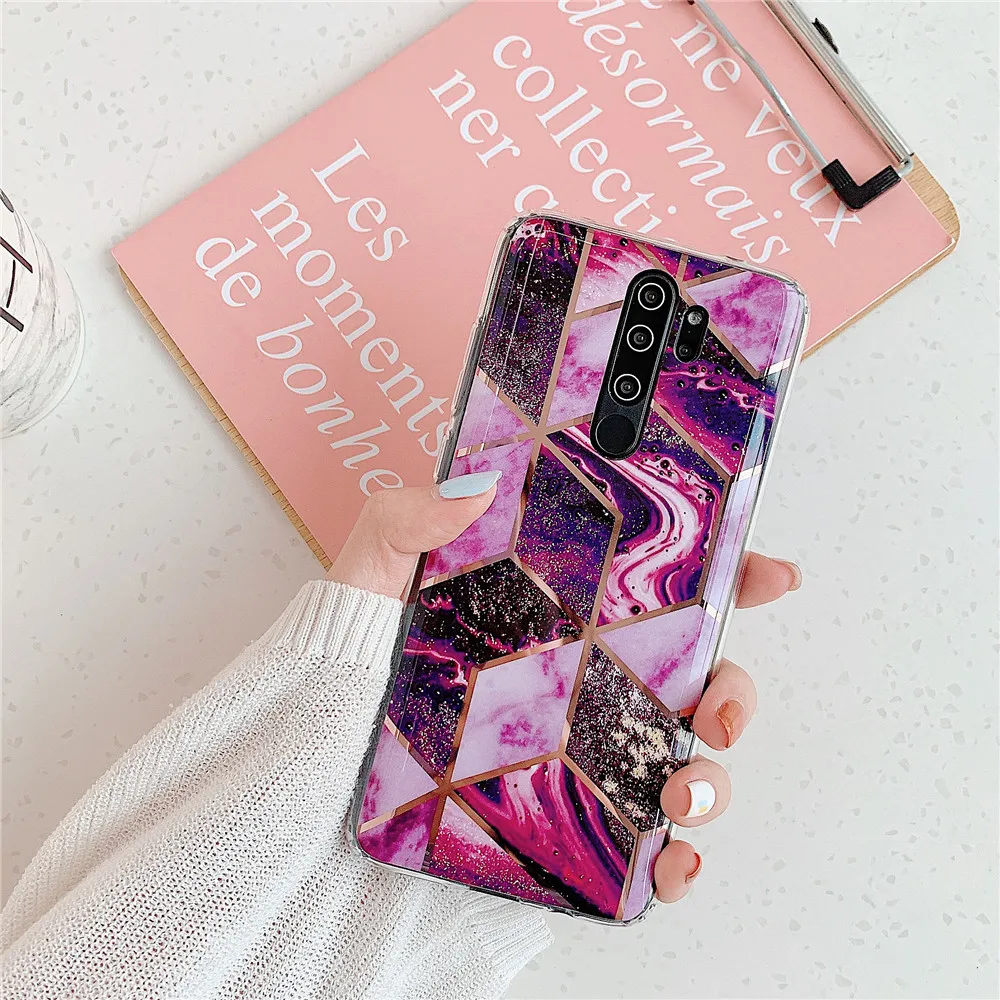 Мраморный чехол для Xiaomi Redmi Note 8 7 6 5 Pro, мягкий геометрический силиконовый чехол для телефона Xiomi Redmi Note 8 7 6 5 Global Funda