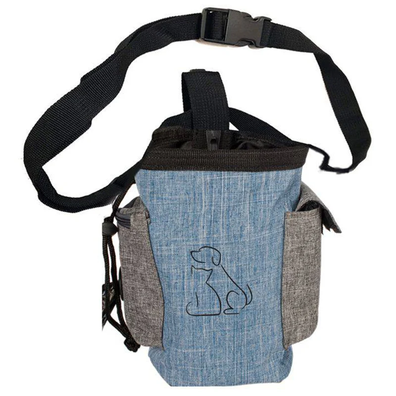 Новинка-Портативная сумка для собак для тренировки щенков и закусок, поясная сумка для собак, сумка для прогулок и закусок, съемная карманная сумка для корма для домашних животных