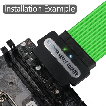 

24Pin 90 Degree Power Plug Adapter Mainboard Motherboard Connectors Modular for Power Supply Cables
