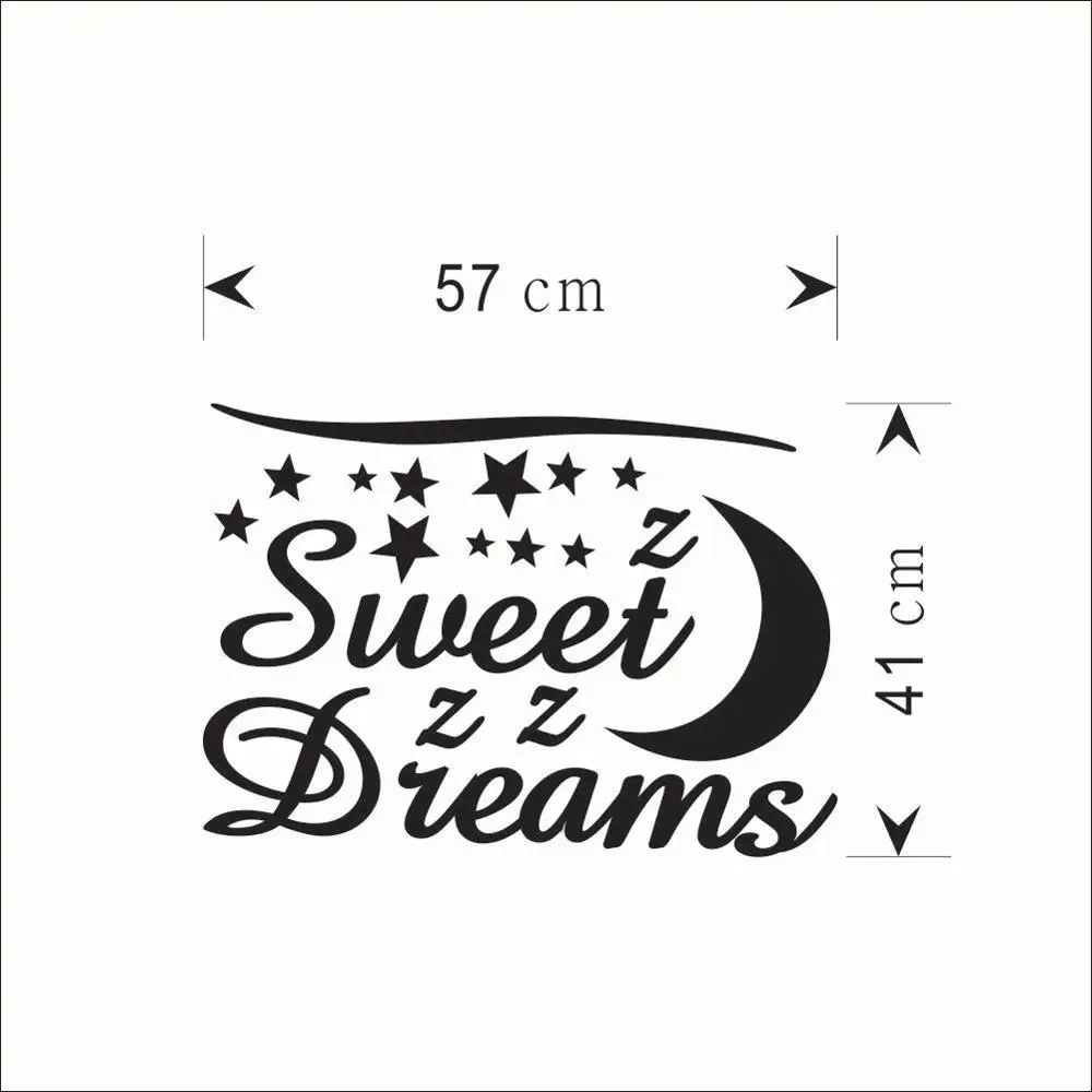 Настенные стикеры Sweet Dreams Stars s для украшения дома детские настенные Стикеры