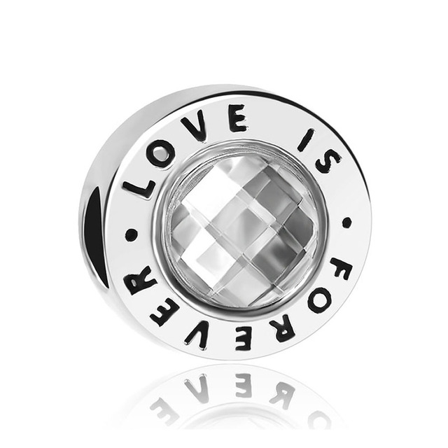 white love is forever clover family tree diy Bead fit original  charms silver 925 Bracelet for girl fashion jewelry