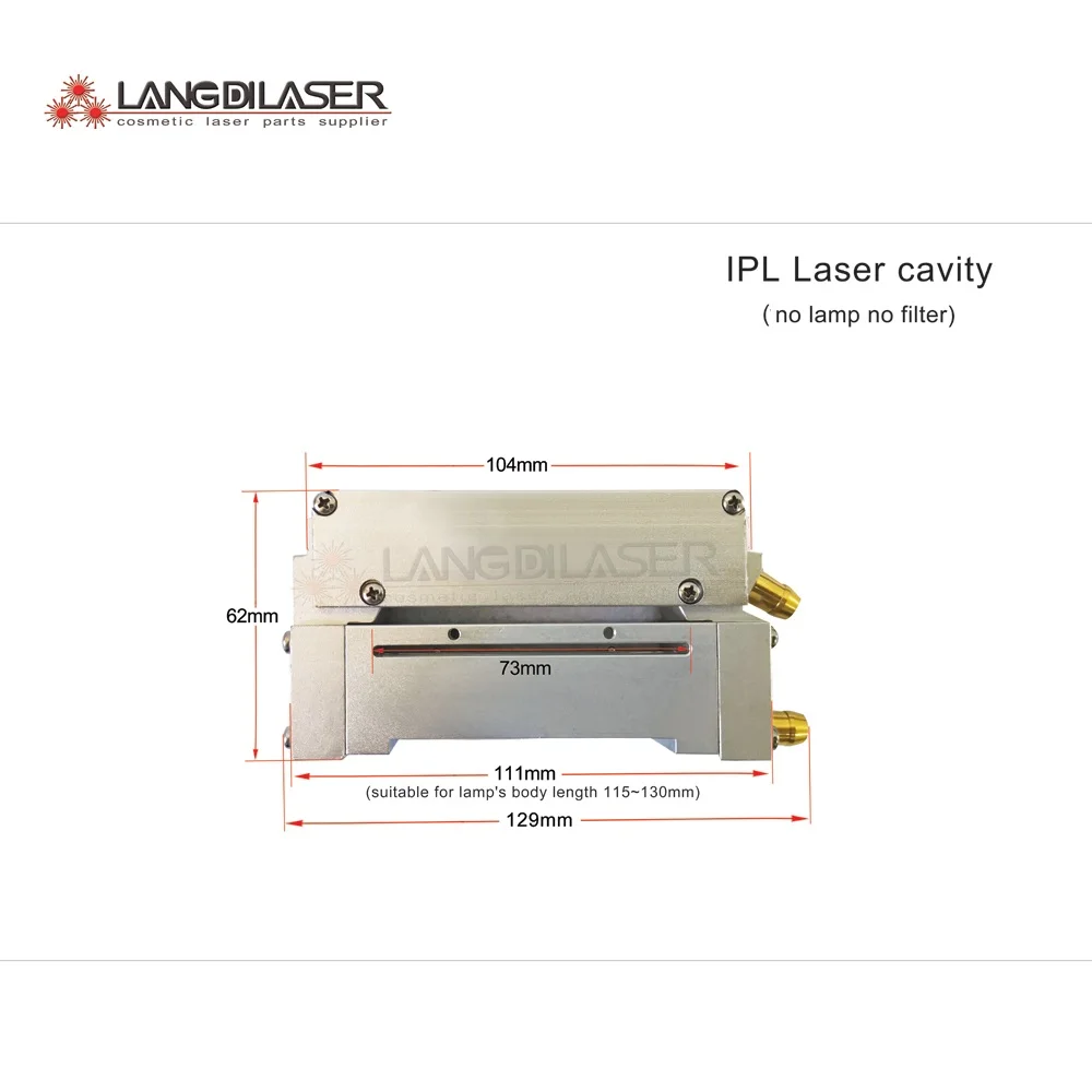 IPL / OPT SHR handpiece cavity metal part for diameter 7mm lamp pass through | Красота и здоровье