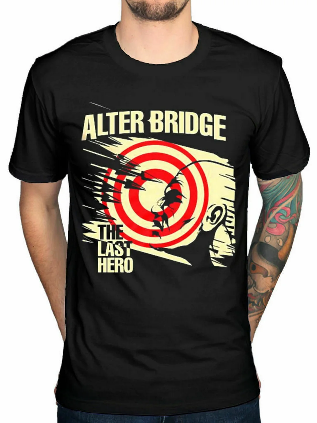 Alter Bridge The Last Hero Unisex Tops Tee T Shirt Rock Band Vintage Fortress Mu M-3XL Adults Casual T-Shirt |