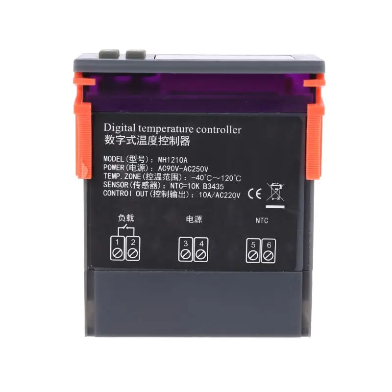 110V 220V Цифровой Температура контроллер 10A охлаждения и нагрева термостата MH-1210A