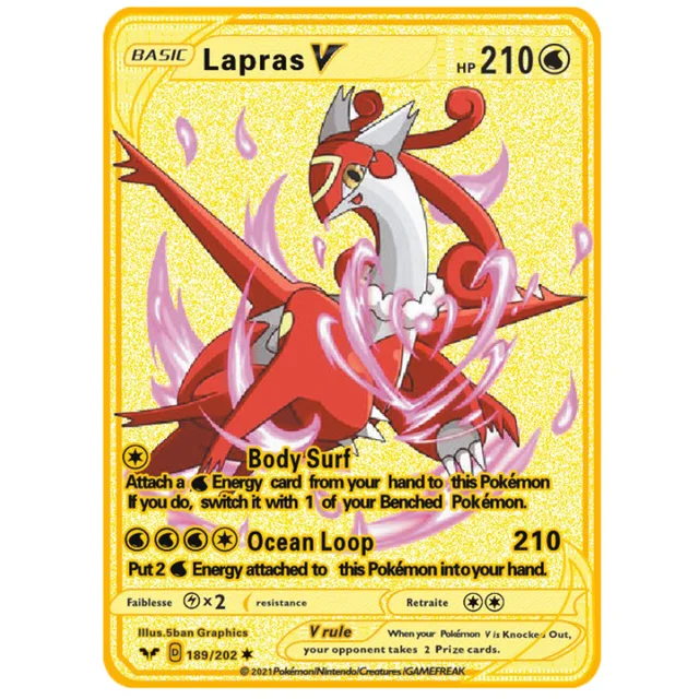 NEW Pokemon Gold Metal Flash Mewtwo Mew Big Pikachu Charizard Game Battle Collection Trading Action Figure Model Card for Kid 4