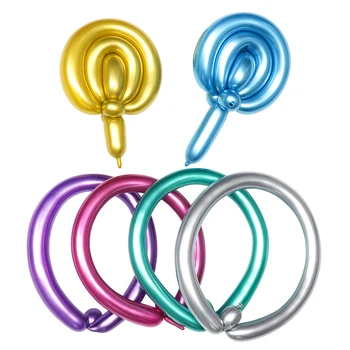 

10Pcs Classic Colorful Funny Magic Long Latex Balloon Metalic Modeling Balls Birthday Party Wedding Decoration Supplies