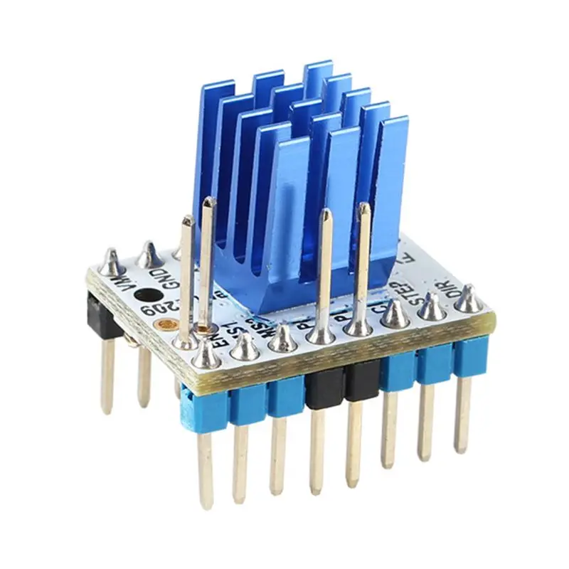 1 комплект TMC2209 V2.1 шаговый двигатель драйвер бесшумный шаг палочки драйвер 256 микрошаги ток 2.8A пик для 3d принтера запчасти