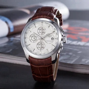 

Tissot- Luxury Brand quartz women Watches Quartz Watch Stainless Steel Strap wristwatch classic business dress men watch 30