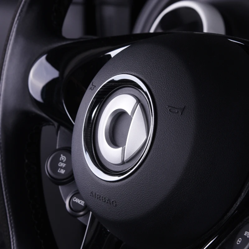Автомобильная Центральная наклейка на руль Обложка отделка наклейки украшение