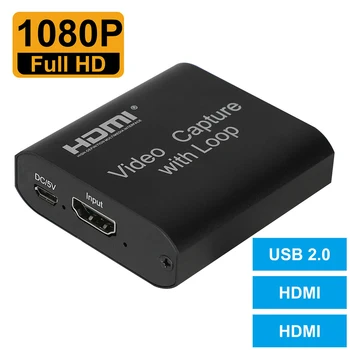 

1080p 60fps 4K Video Digtal Capture Card USB to HDMI HD Recorder For Game Live Streaming For Windows 7 8 10 Mac OS X 10.9 Linux