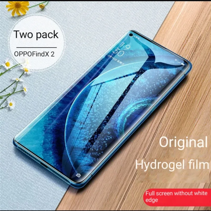 

Suitable for OPPO FINDX X2 Reno3 3Pro Reno4 4Pro curved HD full-screen overlay hydrogel protective film