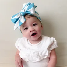 Весна и лето стиль дети кролик Ушастый волос лента ручной работы ткань гибкий бант повязка на голову головной убор