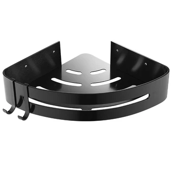 

Bathroom Shelf Cosmetic Rack With Single Lever Bath Corner Basket With Hook Bathroom Rack Shelf