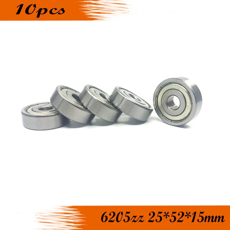 10 шт. подшипник 6205 6205Z 6205ZZ 2Z 25x52x15 глубокие шарикоподшипники однорядные