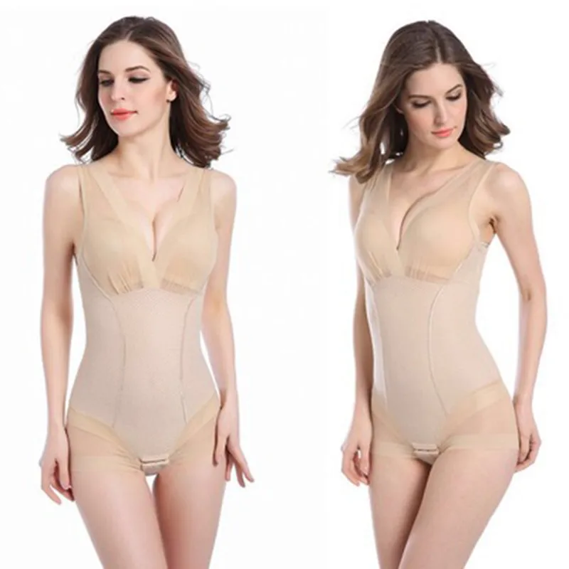 spanx bodysuit Sexy Bodyshaper Women Backless Invisible Shapewear Bodysuit Femme Slimming Underwear Butt Lifter Waist Soft Push Up Corset shapewear underwear