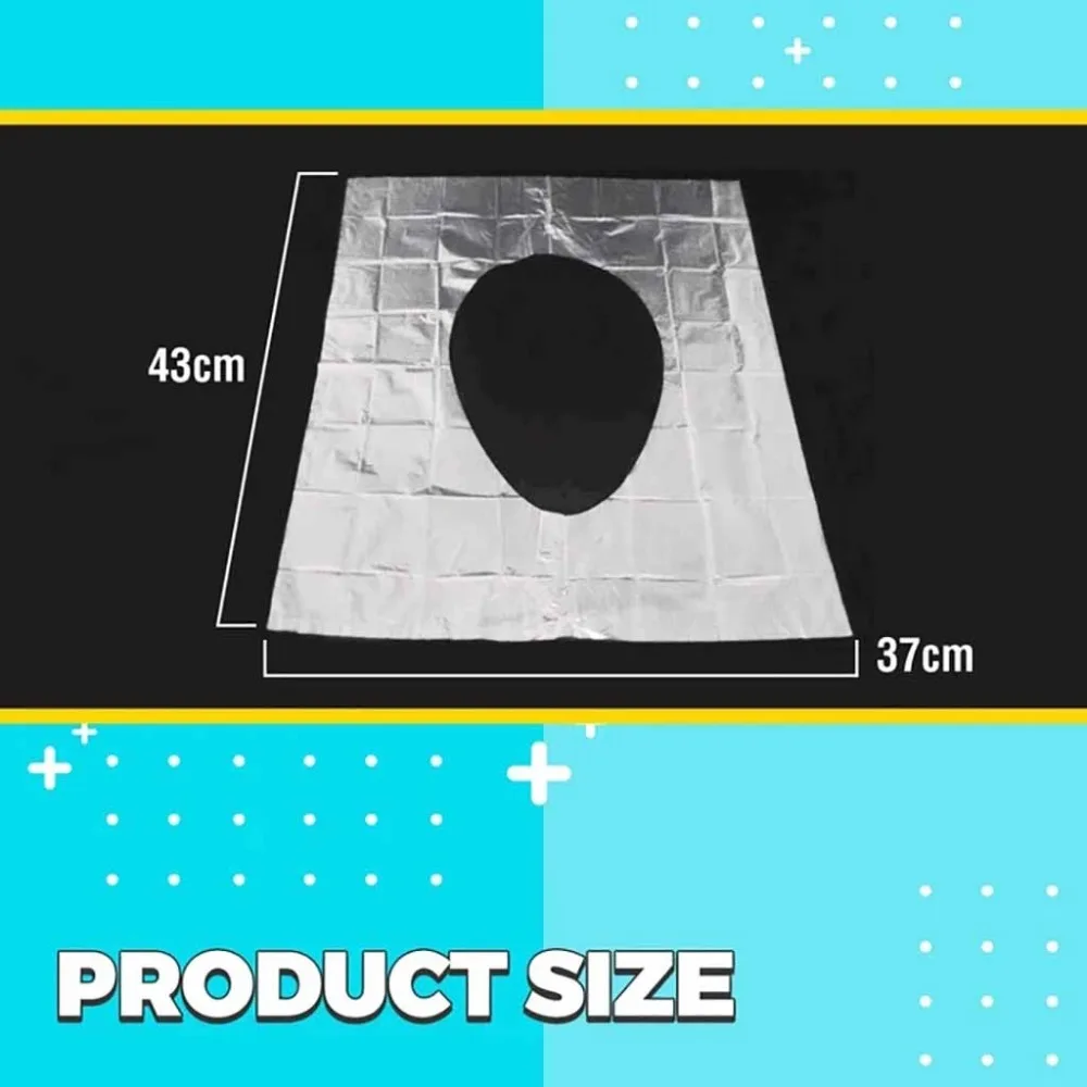 100pcs Disposable toilet mat pad non-slip design disposable sticker toilet seat cover business travel stool 30M20 (3)