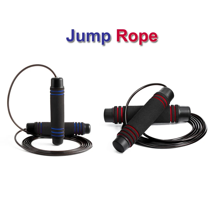 Weighted Jump Rope Tangle-Free Rapid Speed Jumping Rope Cable Speed Skipping Rope Adjustable Sports and Fitness Home Exercise