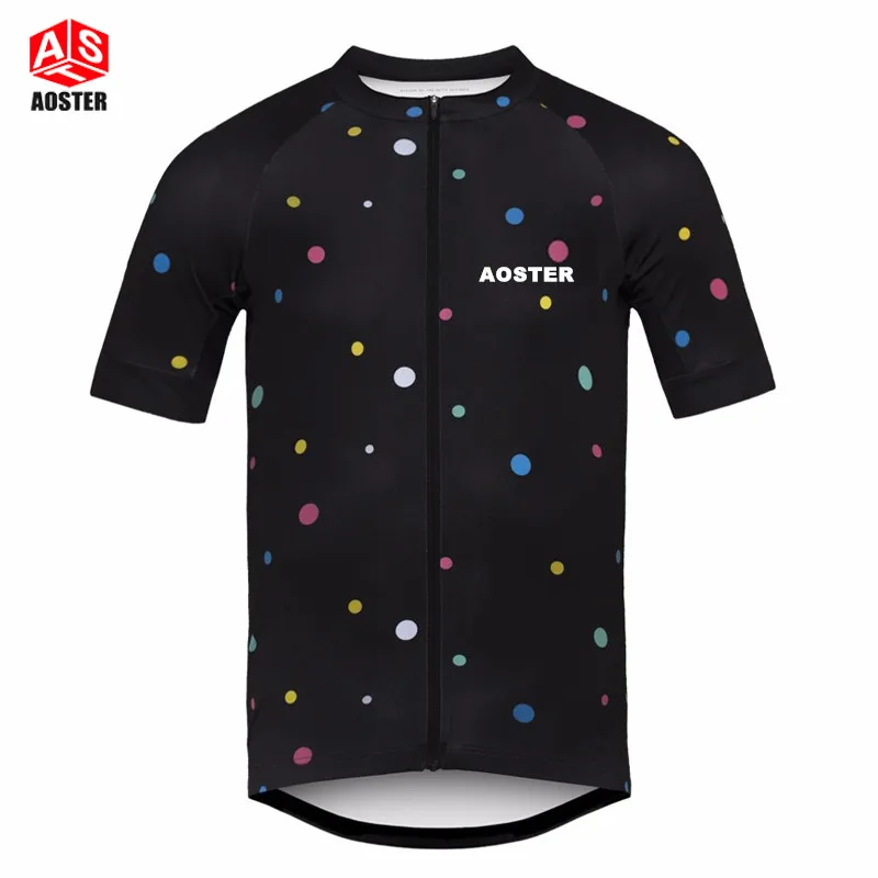 short sleeve Jersey AOSTER велосипедная команда, Мужская гоночная велосипедная Джерси, топы, велосипедная рубашка с коротким рукавом, одежда для велосипеда, быстросохнущая одежда для велоспорта, Ropa Ciclismo - Цвет: short sleeve Jersey
