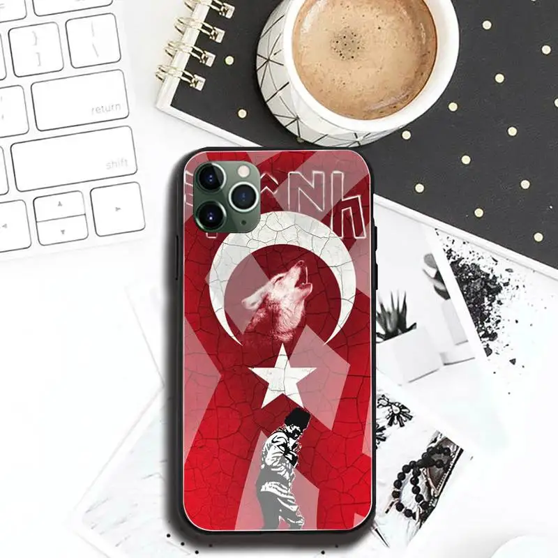 Thổ Nhĩ Kỳ Mustafa Kemal Ataturk Ốp Lưng Điện Thoại Kính Cường Lực Cho iPhone 12 11 Pro Max Mini XR XS MAX 8X7 6S 6 Plus SE 2020 Bao louis vuitton iphone case Cases For iPhone