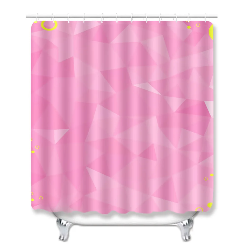 Zeegle 4Pcs Bath Mat Set Toilet Cover Seat Mat Bathroom Doormat Shower Curtain Flannel Toilet Pedestal Rug Bathroom Curtain Set - Color: PA58