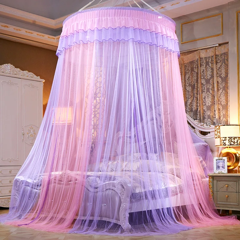 duplas, mosquiteiro pendurado, cortina de renda elegante, D30
