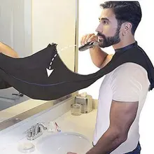 

Man Bathroom Apron Male Beard Apron Razor Holder Hair Shave Beard Catcher Waterproof Floral Cloth Household Cleaning Protector