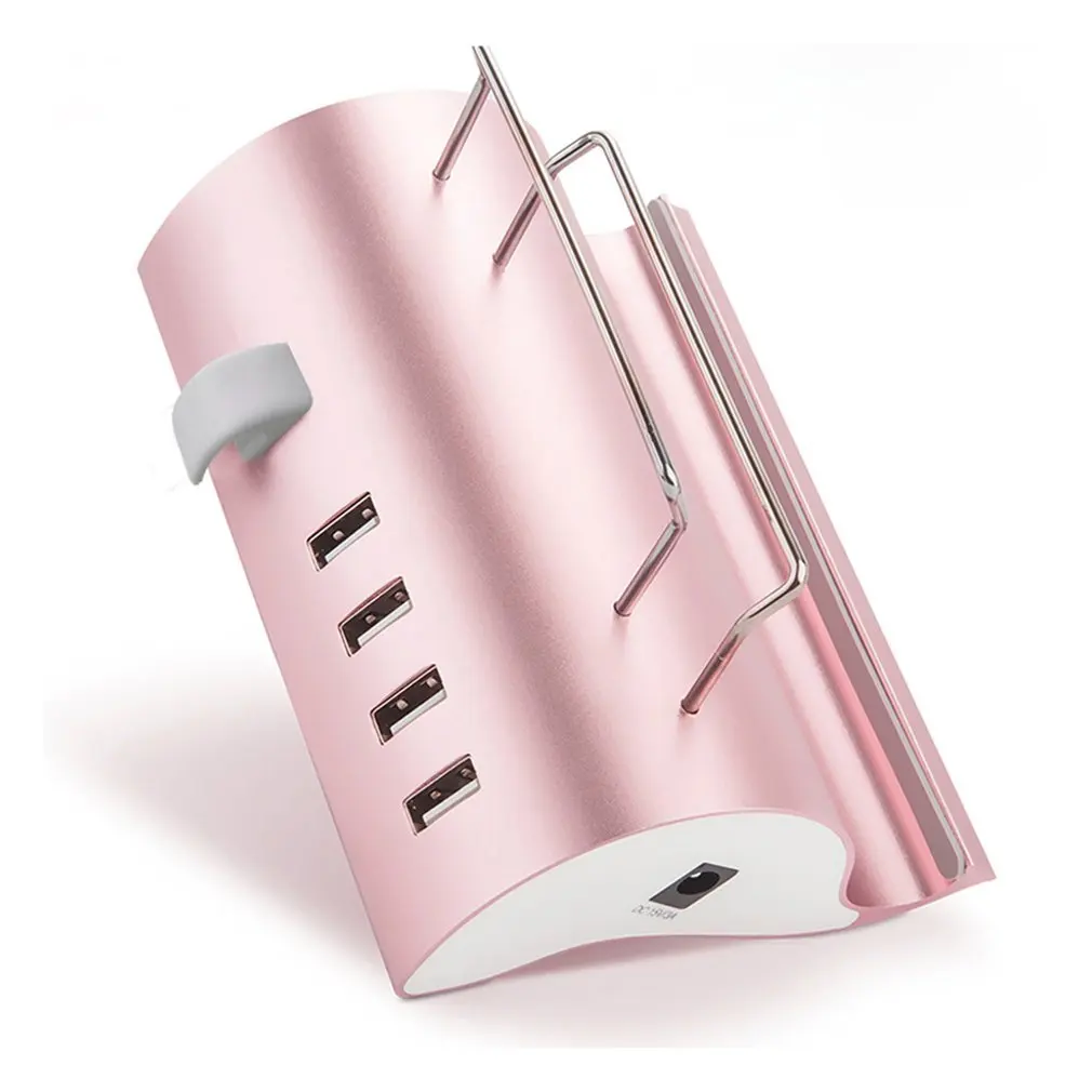 

Intelligent Multi-Ports USB Fast Charging Socket Universal USB Hub & Mobile Phone Stand Two in One Charging Socket