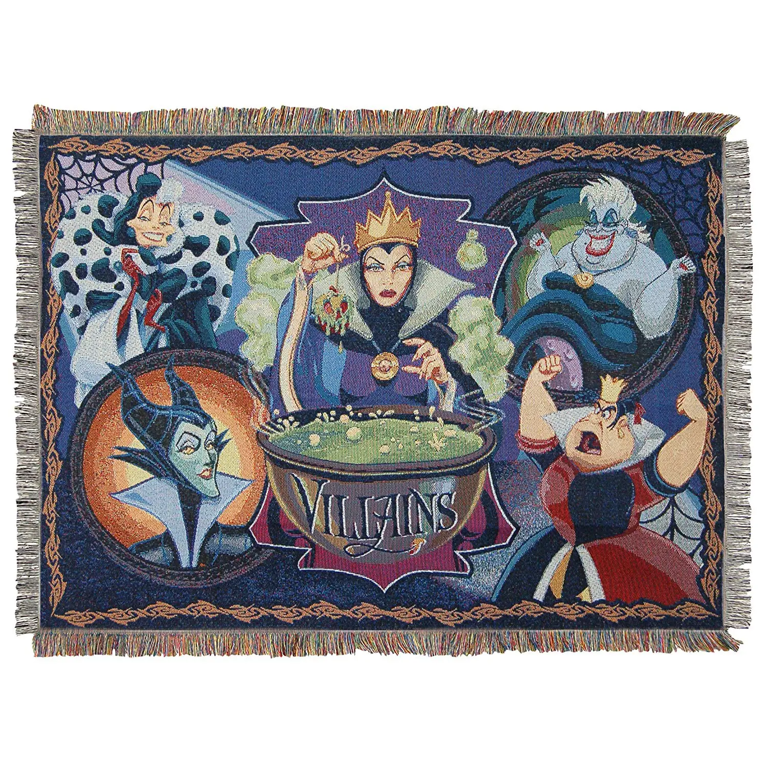 

Vile Villains Woven Tapestry Throw Blanket Multi Color
