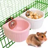 Pet Food Bowl For Hamster Parrot Pet Water Food Feeder Anti-overturned Foods Bowl Feeding Dish Rabbit Cage Feeder