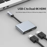 tebe USB C HUB Adapter Type-c to 4K HDMI-Compatible Docking Station Support MST For Macbook HP Multi-port USB-C hub 2