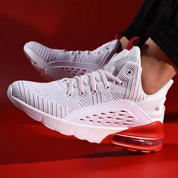 

Spring 2020 fashion men's air mesh sneakers non-slip outdoor air cushion running shoes comfortable light breathable tennis shoes