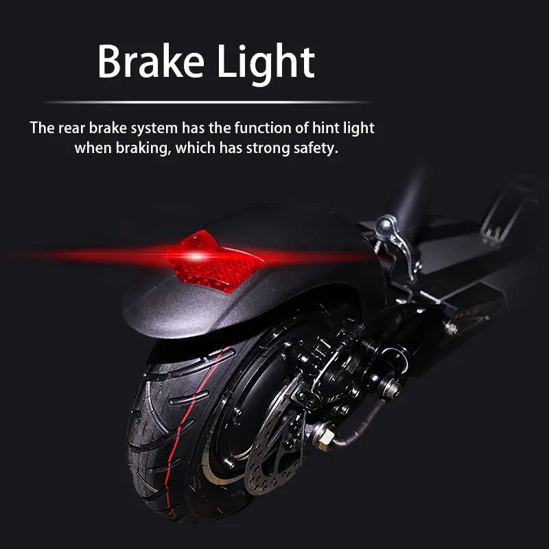  Electric Scooter 48V 500W Powerful Rear Motor Foldable Electric Skateboard Lithium Battery Adult Mo