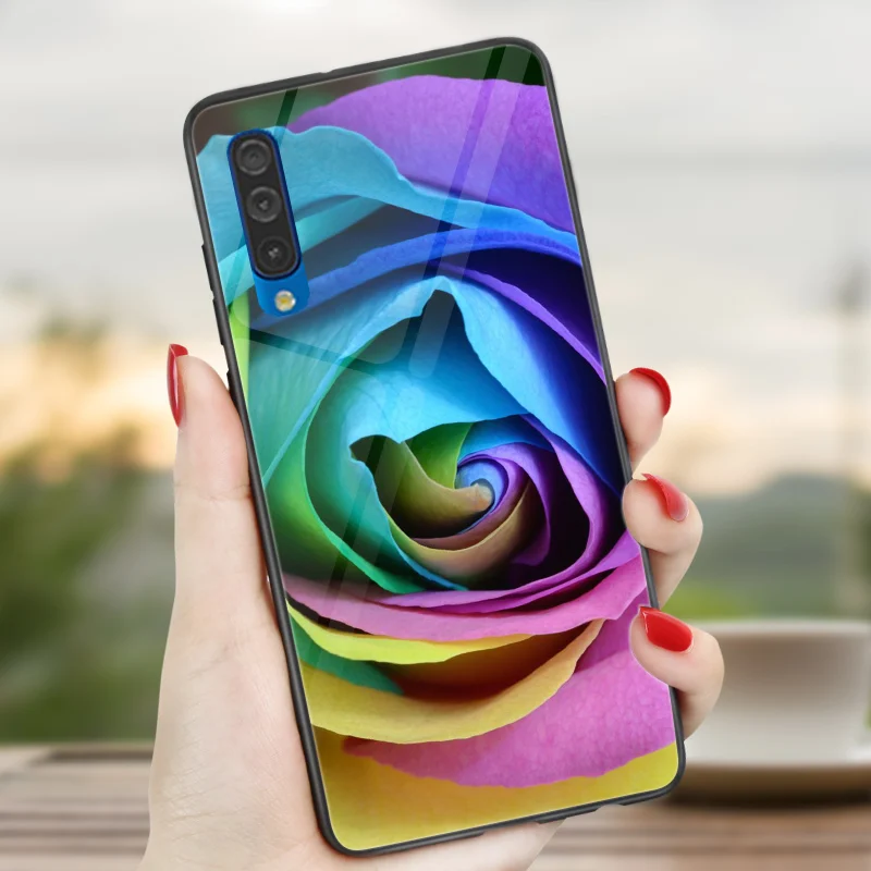 Новогодний чехол для телефона samsung A30, A10, A50, A40, A70, A10, глянцевый чехол для samsung A10S, A20S, A30S, A50S, животный цветочный Звездный чехол