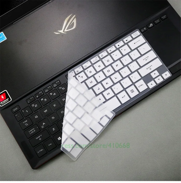 Силиконовый чехол Защита для ноутбука для ухода за кожей кожи ASUS ROG Зефир GX501GI GX501GI GX501 GX531 GX531GS GX531GV GX531GX 15,6" - Цвет: White
