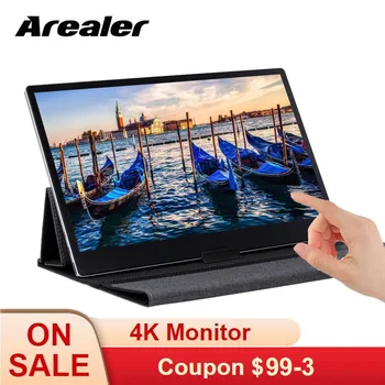 

Arealer Portable Monitor 15.6'' LED Monitor 4K IPS Expansion Screen for Switch/PS4/XBOX ONE/PC/Laptop IPS All Sight