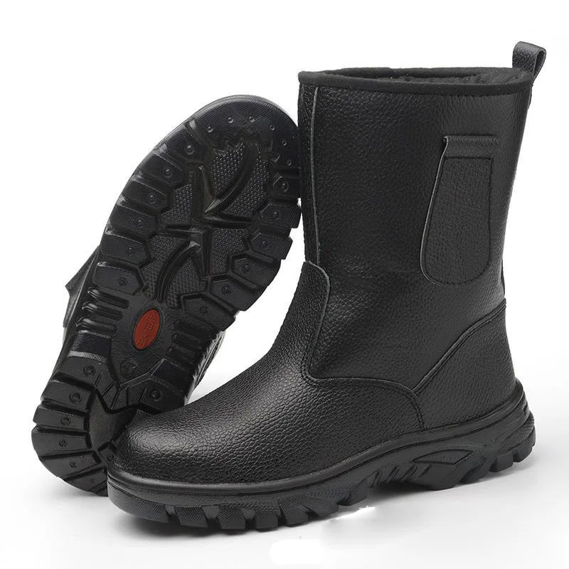 Skup Zimowe buty ochronne s Cap stalowe Toe buty ochronne buty męskie obuwie robocze męskie wodoodporne czarne obuwie odporne na zużycie DXZ092
