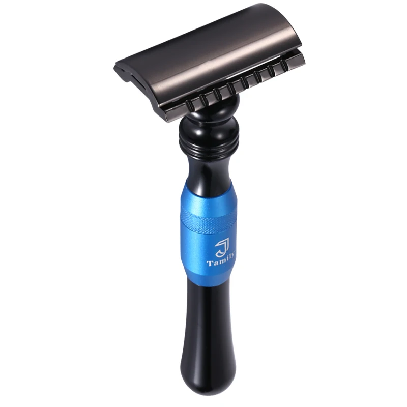 

Zinc Alloy Double Edge Razors Men Shaving Metal Classic Manual Shaver For Face 1 Razor 10 Blades