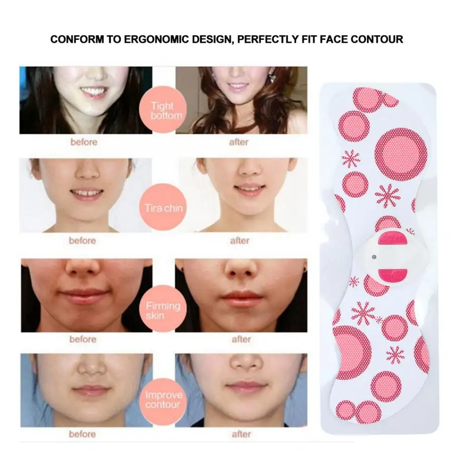 EMS Facial Muscle Stimulator Skin Lifting Tightening Patch Face Slimming Shaping Massager Rejuvenate Skin Enhance Facial Contour
