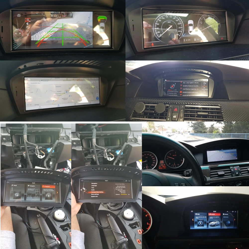 Top MirrorLink Android 9.0 Car Multimedia Player Bluetooth Navigation Car Radio 1 Din Stereo DVD For BMW E60 E61 E63 E64 E90 E91 E92 5