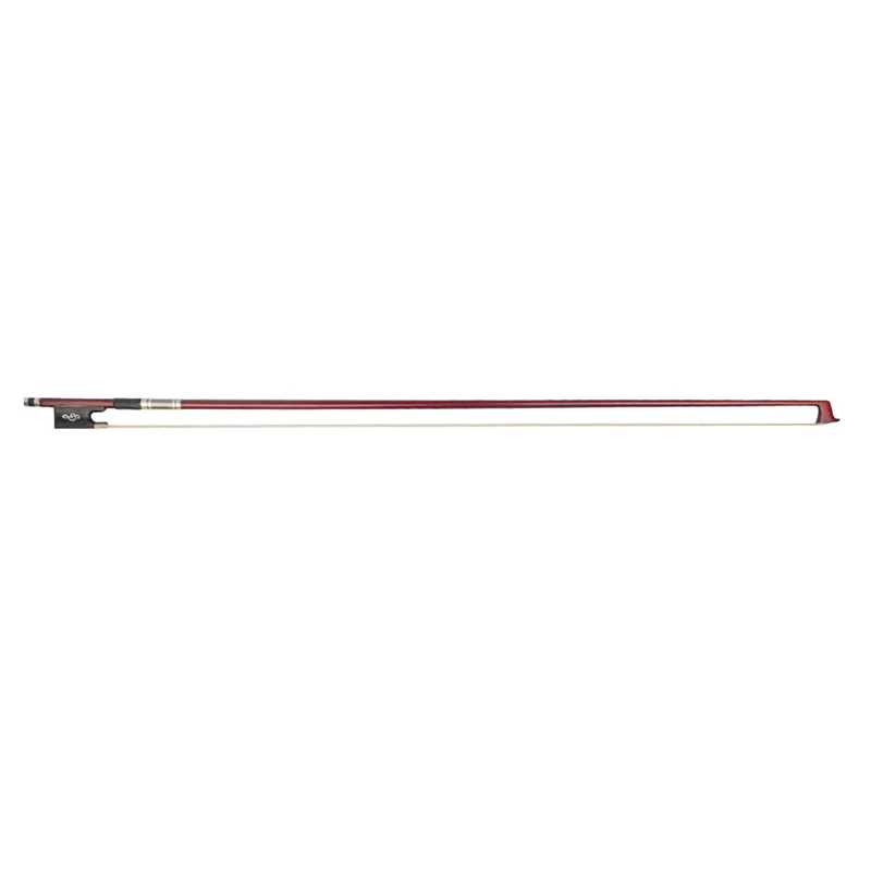 

4/4 IPE Violin Bow Colored Seashell Ebony Tail Llibrary Around the Silver Black Line for 4/4 Violin Bow