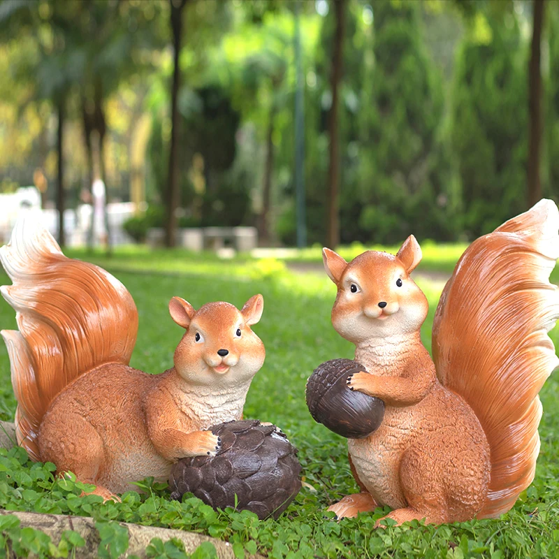 Creative Vivid Lighting Squirrel Villa Courtyard Garden Squirrel Landscape Lamp Park Real Estate Resort Animal Decoration Light