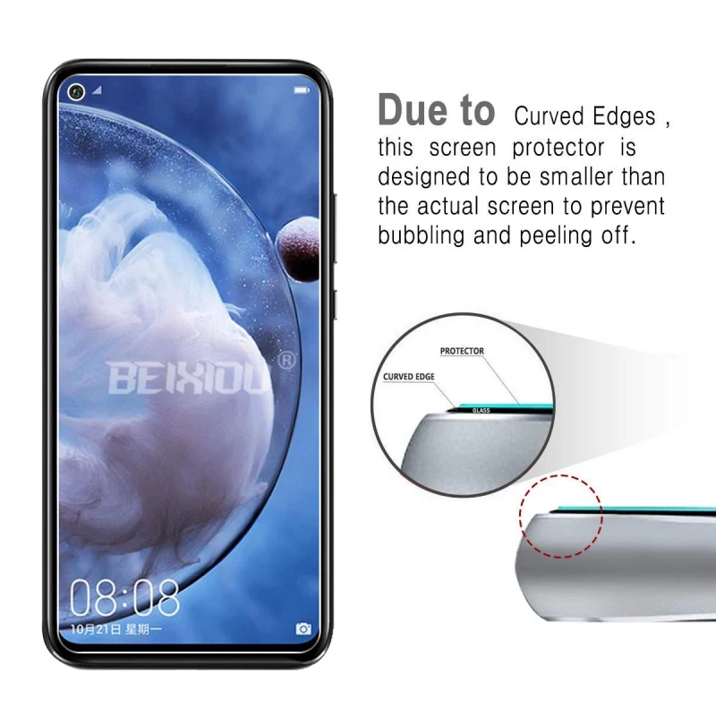2 шт Полное закаленное стекло для huawei nova 5z защита экрана 2.5D 9h закаленное стекло для huawei nova 5z защитная пленка