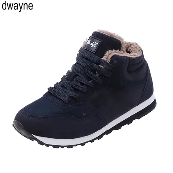 

Men Boots Men Winter Shoes Plus Size Warm Ankle Botas Hombre For Leather Winter Boots Shoes Men Plush Winter Sneakers Mens