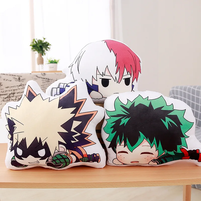 18cm / 45cm Anime My hero Academia Bakugou Katsuki Todoroki Shoto Midoriya Izuku Bolster Plush Boku No Hero Academia Pillow Toy